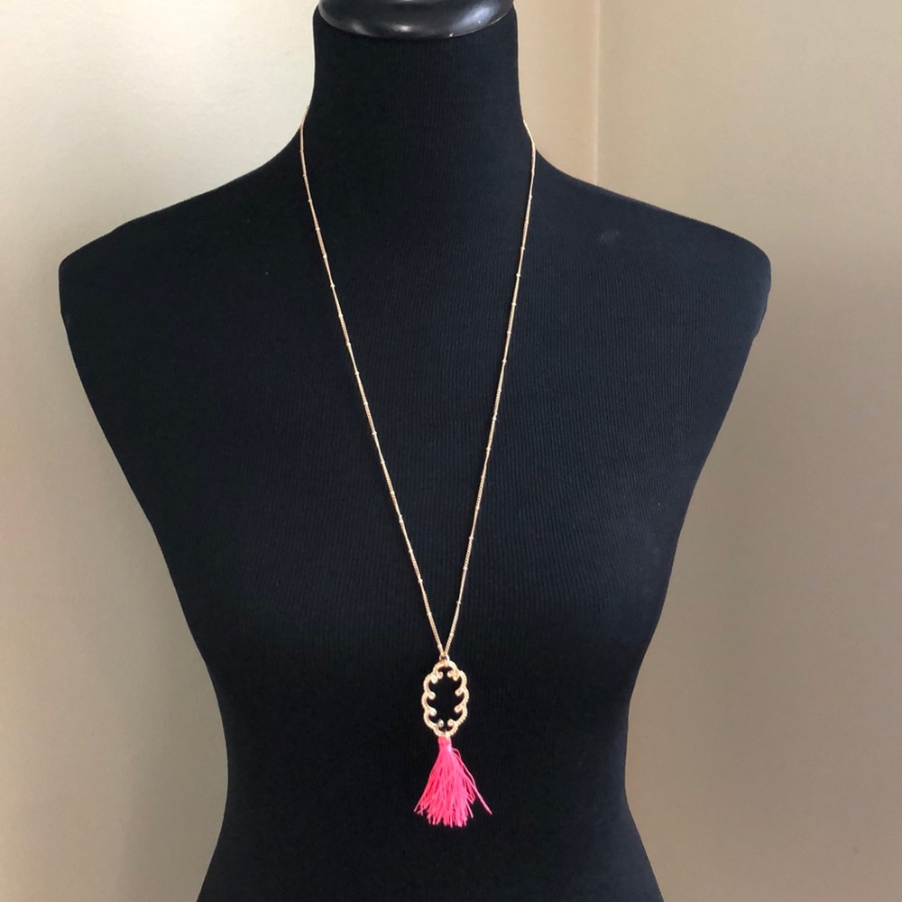 Boutique long tassel necklace